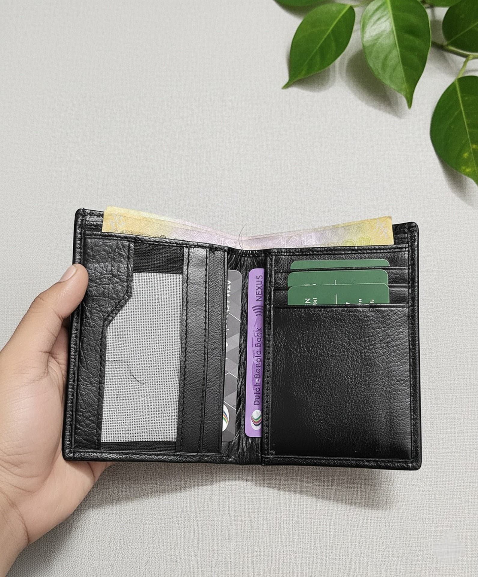 Genuine Leather Slim Wallet - Cross